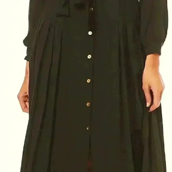 Sharagano Pleat Bottom Brown Dress - Picture 3 of 13